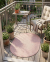 Seaside Serenity Collection Area Rug - Veranda (Whisper Pink) Oval Whisper Pink  lifestyle 39