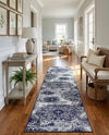 Riviera Elegance Collection Area Rug -  Monaco (Navy Blue) Runner Navy Blue  lifestyle 75