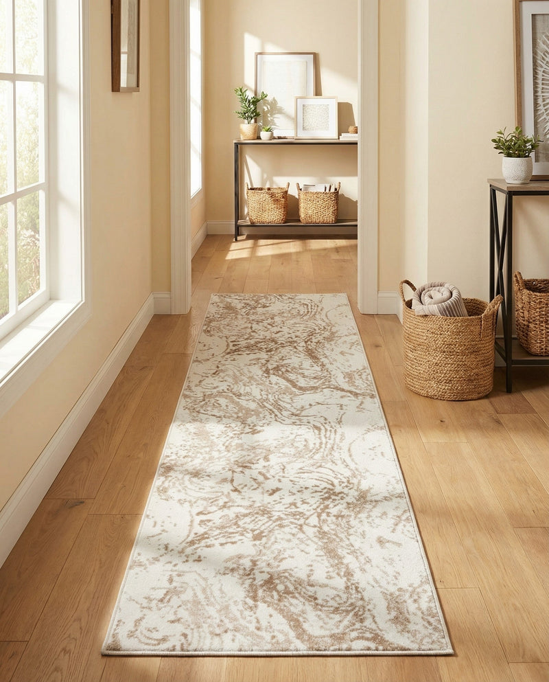 Coastal Haven Collection Area Rug -  Nautilus Runner Ivory  lifestyle 35