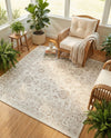 Savannah Elegance Collection Area Rug - Augusta (Ivory) Square Ivory  lifestyle 76