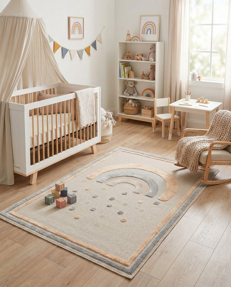 Wonder Tykes Collection Area Rug -  Frolicfield Rectangle Multi  lifestyle 3