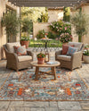 Patio Heritage Collection Area Rug -  Oasis Rectangle Multi  lifestyle 18