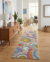 Urban Terrace Collection Area Rug -  Plaza Runner Multi  lifestyle 53