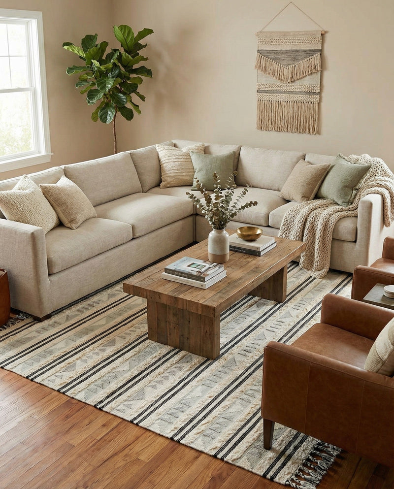 Sonoran Collection Area Rug - Montezuma Rectangle Aquamarine  lifestyle 12
