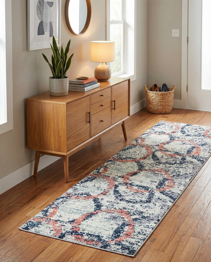 Santa Fe Trails Collection Area Rug -  Rio Runner Ivory  lifestyle 6