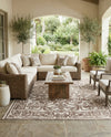 Sanctuary Retreat Collection Area Rug -  Retreat Rectangle Chocolate Brown  lifestyle 28