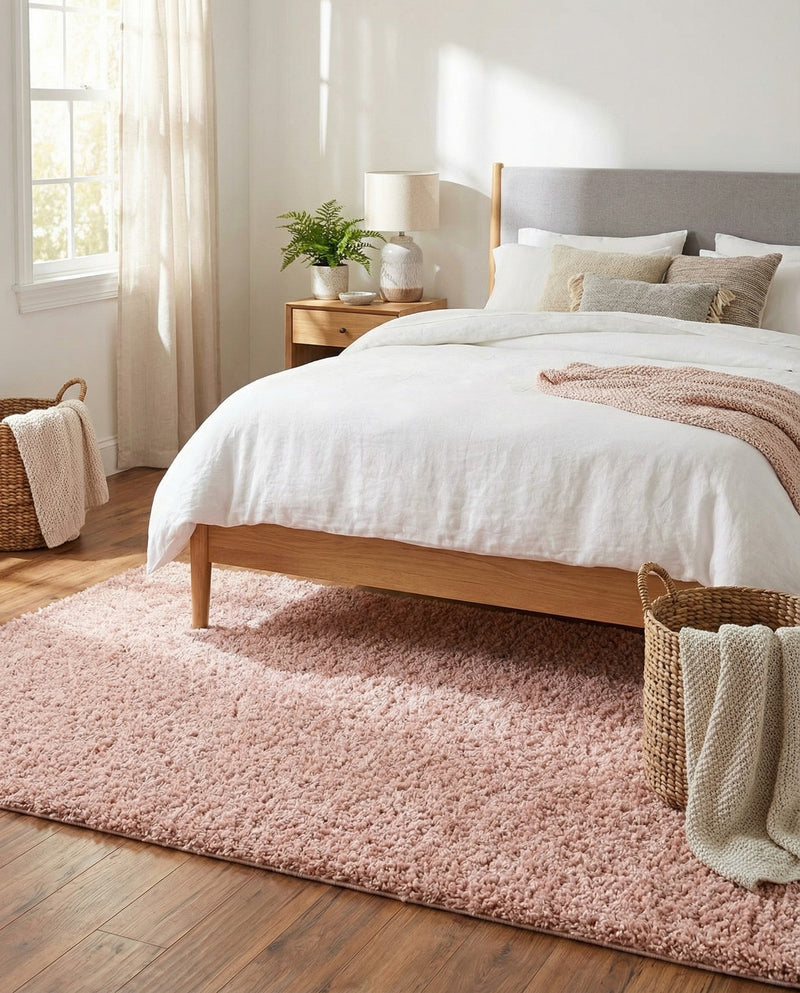 Alpine Plush Collection Area Rug -  Cortina (Dusty Rose) Rectangle Dusty Rose  lifestyle 5