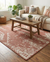 Desert Nomad Terrace Collection Area Rug - Sahara (Rust Red) Rectangle Rust Red  lifestyle 22