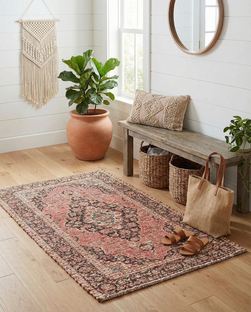 Savannah Threads Collection Area Rug -  Chihuahuan Rectangle Red  lifestyle 10