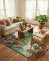 Seaside Blooms Collection Area Rug -  Fern Rectangle Multi  lifestyle 59