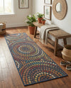 Coastal Terrace Collection Area Rug -  Lagoon Runner Multi  lifestyle 68