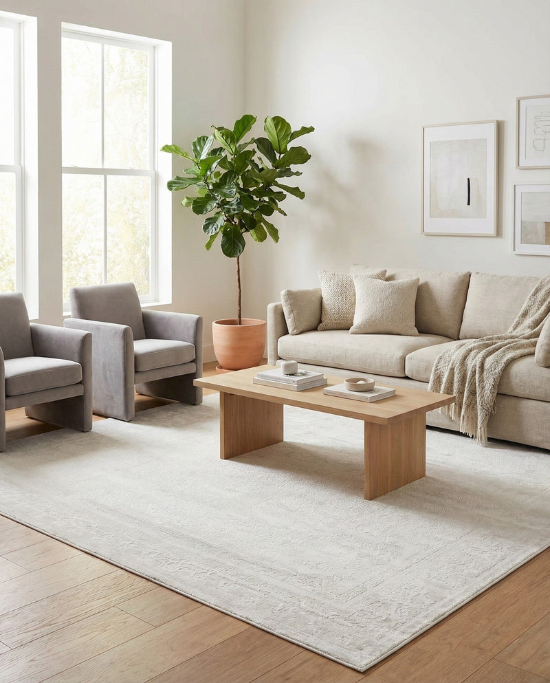 Bloomsbury Elegance Collection Area Rug -  Notting Square Ivory  lifestyle 63