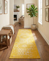 Georgetown Rugs Collection Area Rug - Dupont (Yellow) Runner Yellow  lifestyle 75
