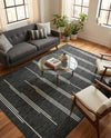 Urban Terrace Collection Area Rug -  Brooklyn Rectangle Black and White  lifestyle 43