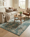 Gobi Sands Collection Area Rug - Dunhuang Rectangle Green  lifestyle 8