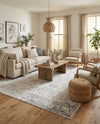Riviera Elegance Collection Area Rug - Antibes (Gray) Rectangle Gray  lifestyle 26