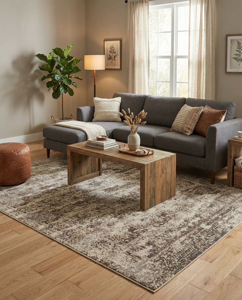 Gobi Sands Collection Area Rug -  Badain Rectangle Cream  lifestyle 25