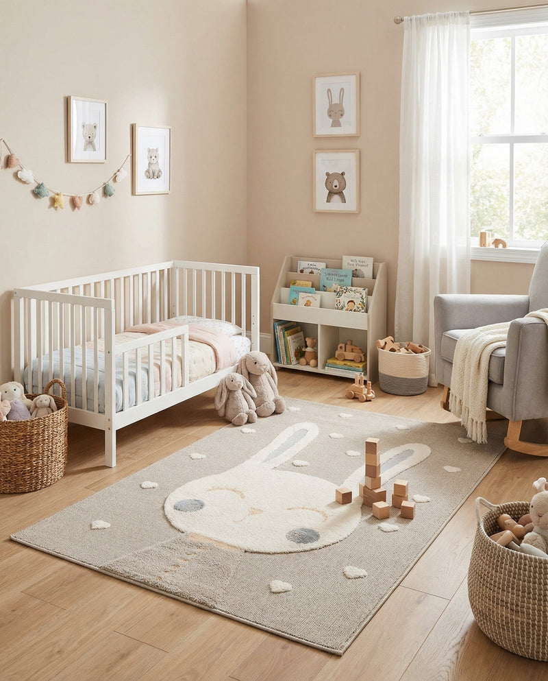 Wonder Tykes Collection Area Rug -  Blisswood Rectangle Peach Blossom  lifestyle 6