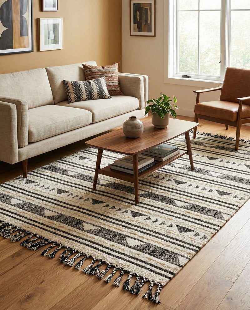 Sonoran Collection Area Rug - Montezuma Rectangle Charcoal  lifestyle 15