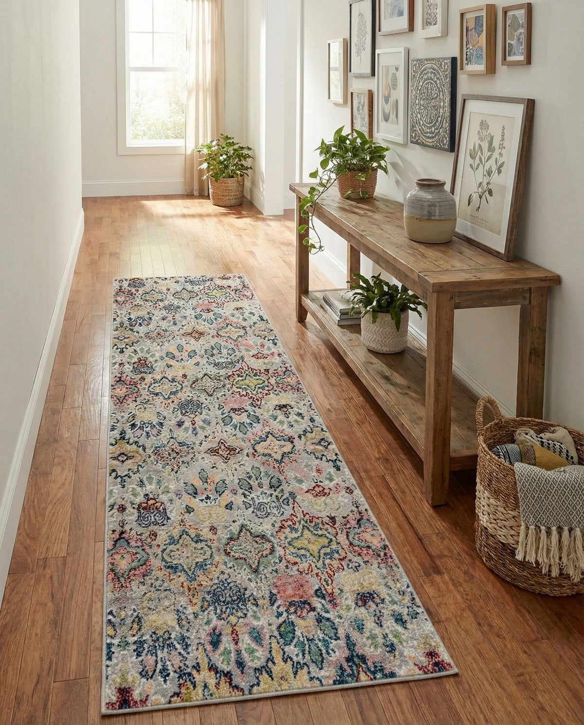 Savannah Elegance Collection Area Rug -  Forsyth Runner Multi  lifestyle 148