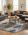 Marrakech Mosaic Collection Area Rug -  Atlas Octagon Blue Gray  lifestyle 30