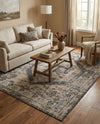 Patio Heritage Collection Area Rug -  Augusta (Charcoal) Rectangle Charcoal  lifestyle 10