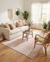 Brighton Stripes Collection Area Rug - Sussex (Pink) Rectangle Pink  lifestyle 15
