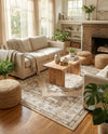Patio Heritage Collection Area Rug -  Augusta (Natural) Rectangle Natural  lifestyle 20