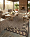 Sahara Sands Collection Area Rug -  Elephantine Rectangle Brown  lifestyle 30