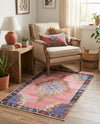 Heritage Elegance Collection Area Rug -  Winterthur (Pink) Rectangle Pink  lifestyle 11
