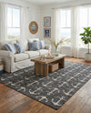 Seaside Haven Rugs Collection Area Rug - Sapphire (Charcoal) Rectangle Charcoal  lifestyle 21