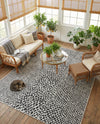Urban Oasis Rugs Collection Area Rug -  Terrace (Black) Rectangle Black  lifestyle 3
