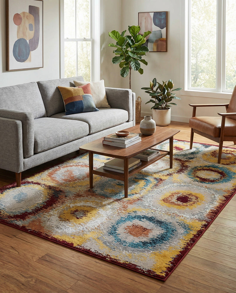 Aegean Elegance Washables Collection Area Rug -  Rhodes Rectangle Multi  lifestyle 22