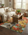 Seaside Blooms Collection Area Rug - Eden Rectangle Multi  lifestyle 4