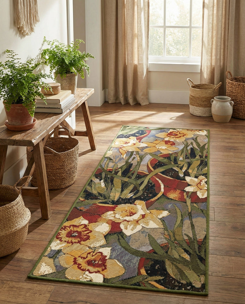 Seaside Blooms Collection Area Rug - Eden Runner Multi  lifestyle 61