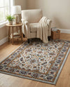 Casablanca Tapestry Collection Area Rug -  Marrakech (Cloud Gray) Rectangle Cloud Gray  lifestyle 7