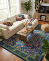 Caribbean Cove Collection Area Rug -  Mustique Rectangle Navy Blue  lifestyle 41