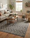 Savannah Pergola Collection Area Rug -  Pergola (Charcoal Gray) Rectangle Charcoal Gray  lifestyle 15