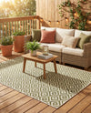 Urban Oasis Rugs Collection Area Rug -  Rooftop (Green) Rectangle Green  lifestyle 17