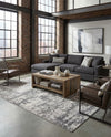 Bloomsbury Elegance Collection Area Rug -  Belgravia Rectangle Gray  lifestyle 26