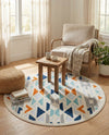 Bahama Breeze Outdoor Collection Area Rug -  Andros Round Gray  lifestyle 64