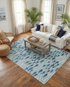 Seaside Haven Rugs Collection Area Rug -  Harbor Rectangle Blue  lifestyle 30