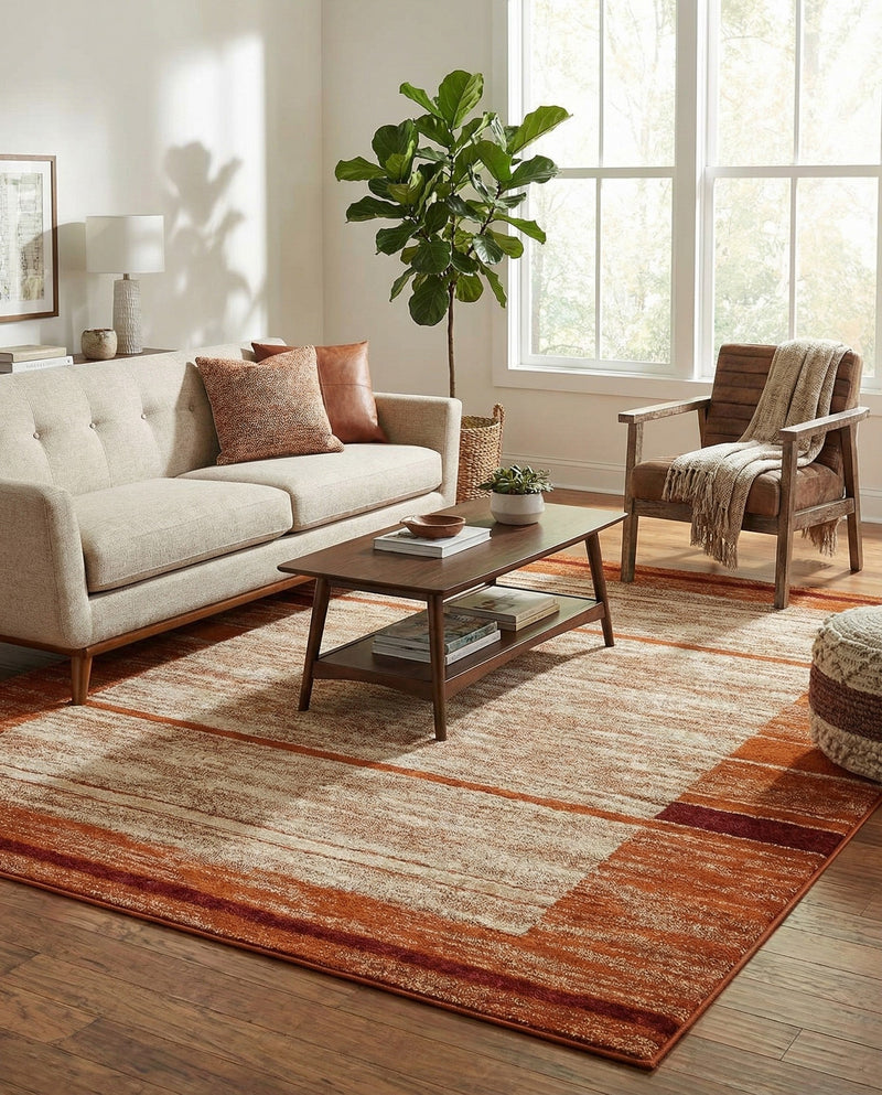 Autumn Meadow Collection Area Rug -  Nutmegwood Rectangle Beige  lifestyle 16