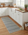 Seaside Stripes Collection Area Rug -  Boardwalk (Light Blue) Runner Light Blue  lifestyle 73