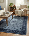 Horizon Collection Area Rug -  Apex (Blue) Rectangle Blue  lifestyle 13
