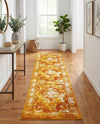 Riviera Elegance Collection Area Rug -  Menton (Orange) Runner Orange  lifestyle 53