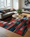 Urban Terrace Collection Area Rug -  Courtyard Square Multi  lifestyle 56