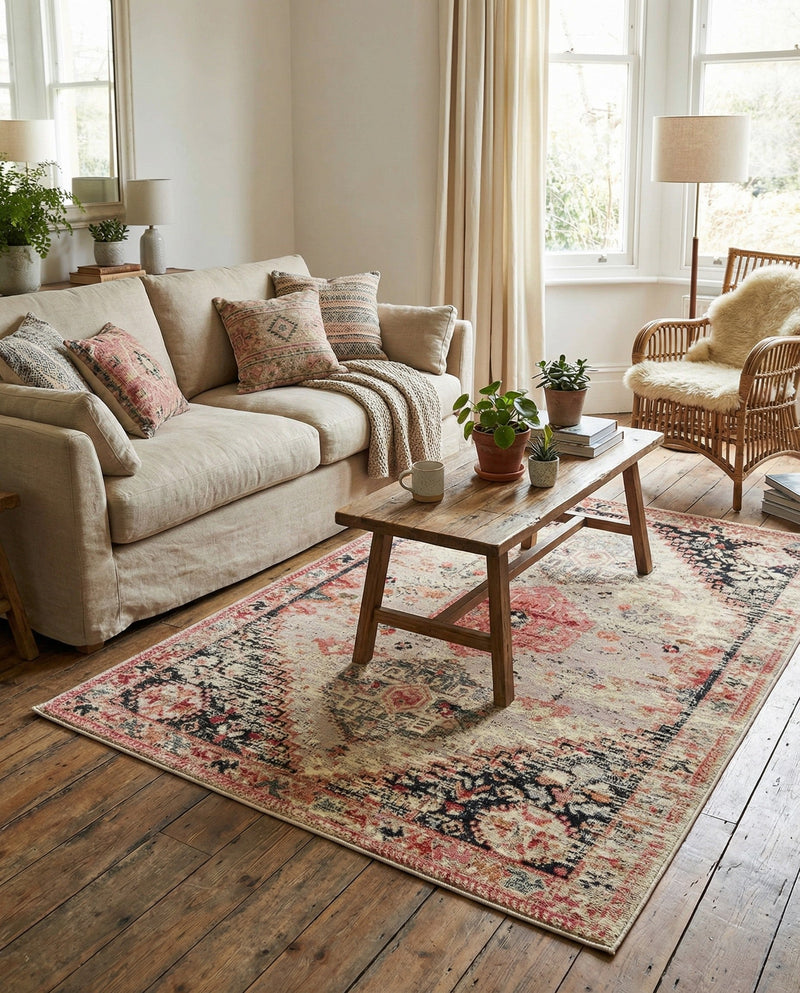 Patio Heritage Collection Area Rug -  Meadow Rectangle Multi  lifestyle 12