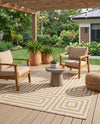 Urban Terrace Collection Area Rug -  Flatiron Rectangle Taupe  lifestyle 23