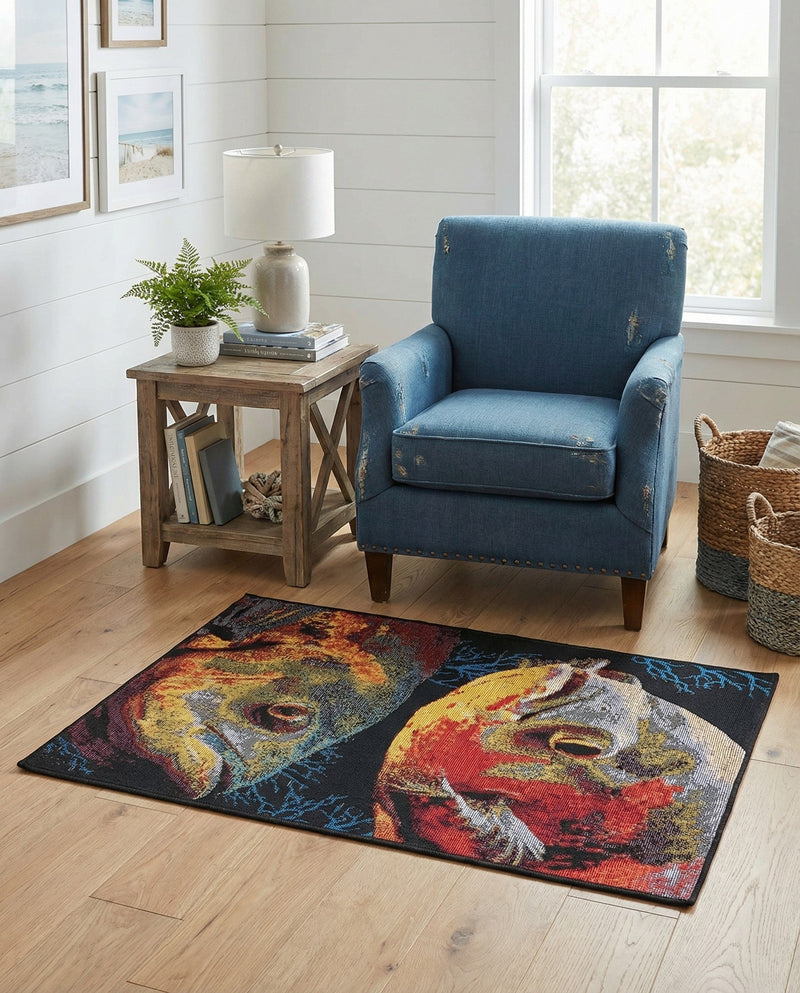 Seaside Haven Rugs Collection Area Rug -  Harbor Rectangle Multi  lifestyle 11